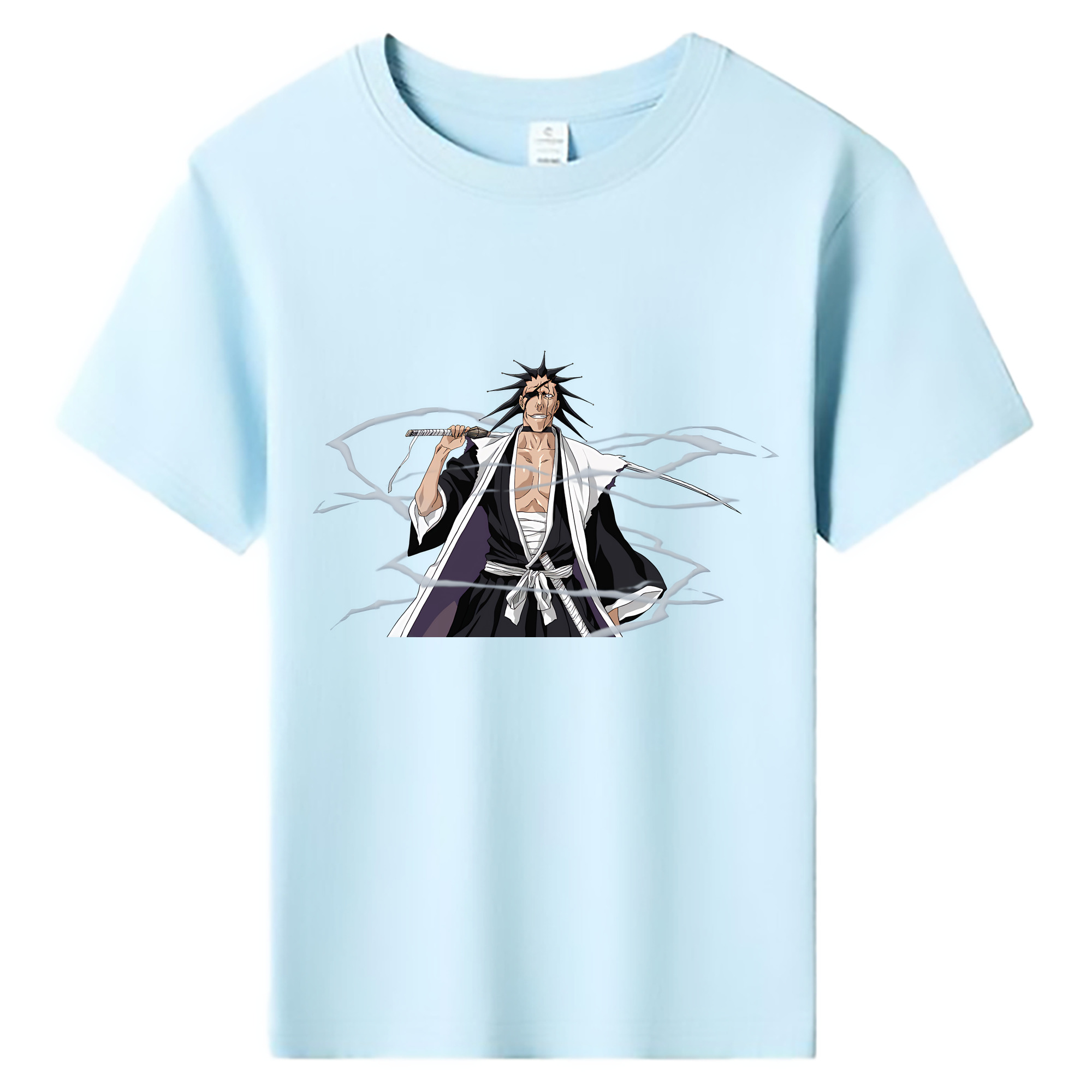 （画像用） ブリーチ ざらき けんぱち BLEACH Zaraki Kenpachi 綿100％キッズTシャツ（フロントプリント）